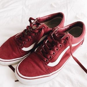 Old Skool Burgundy Maroon Vans